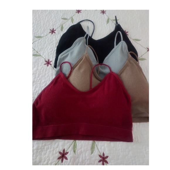 PRICE DROP!!  NEW.  Qty 4 Pull-on Bras (With removable padding) - Picture 4 of 5